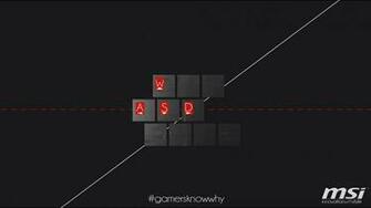 Msi Wasd Key Logo HD 1080p Wallpaper Compatible For