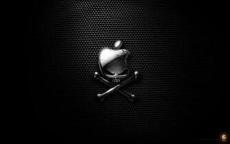 Crossbones Apple Inc Skull And Logos Wallpaper