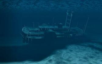 Underwater Wallpaper HD Shipwreck