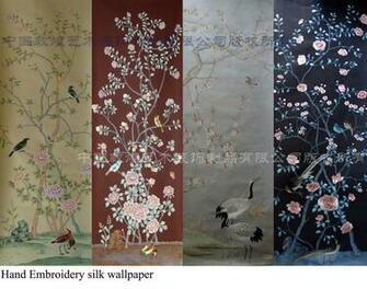 Wallpaper Supply Chinoiserie Embroidery Leading E