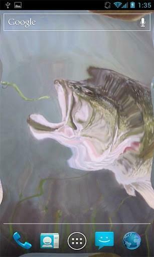 Bigger Bass Fishing Live Wallpaper For Android Screenshot