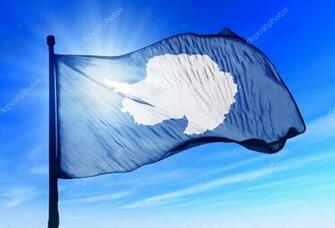 Antarctica Image Waving Flag HD Wallpaper And