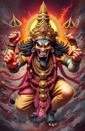 Angry Vishnu Wallpaper