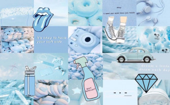 Cute Blue Wallpaper