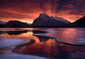 Sunset Snow Mountain
