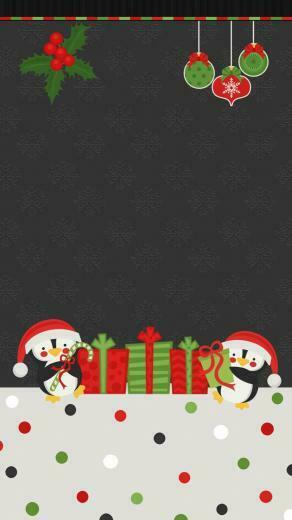 Penguins Christmas Wallpaper