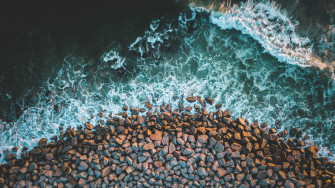 Rocks Sea Coast 4k Wallpaper HD Nature Image