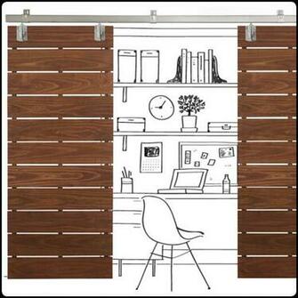 Horizontal Plank Sliding Doors