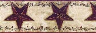 Barn Star And Berry Wallpaper Border