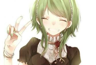 Anime Girls Vocaloid Megpoid Gumi Closed Eyes Wallpaper