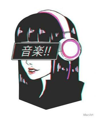 Anime Aesthetic Lo Fi Japanesse Girl iPad Case Skin By Samoor