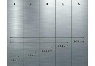 Wallpaper Photo Stainless Steel Wall Art
