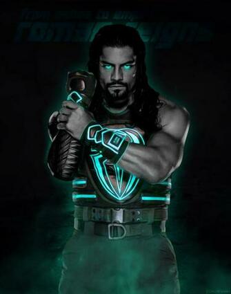 Roman Reigns Poster Wallpaper By Caqybkhan1334