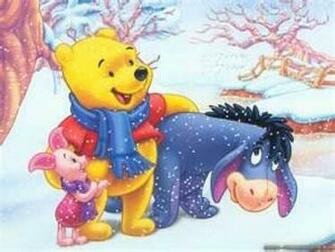 Christmas And Winter Winnie The Pooh Wallpaper