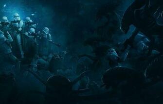 Wallpaper Star Wars Aliens 501st Legion Vader S Fist Vs Space