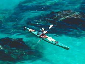 Wallpaper Pc Computer Canoe Man Blue Water