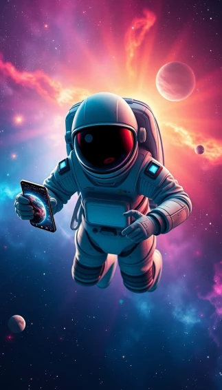 Cool Astronaut Phone Wallpaper