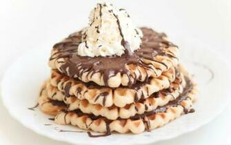 Chocolate Waffles Wallpaper