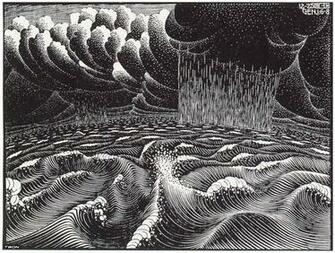 Of The Creation A Optical Illusion M C Escher Art Wallpaper Picture
