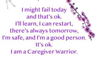 Caregiver Warrior On Weapon Of The Day I Might Fail