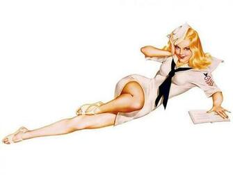 Up World War Ii Pinup S Alberto Vargas Art Beauty Model Navy Wallpaper