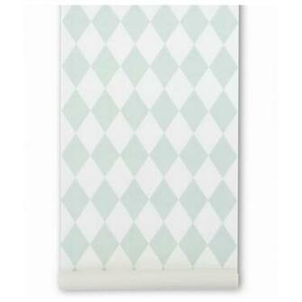 Mint Harlequin Kids Wallpaper By Ferm Living