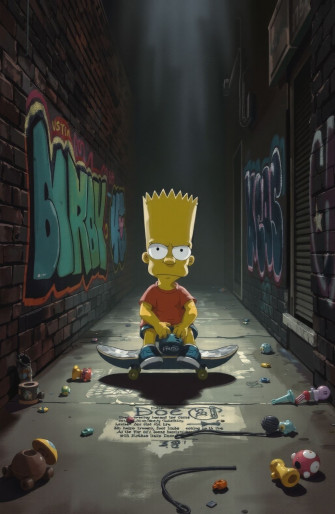 Depressed Bart Simpson Wallpaper