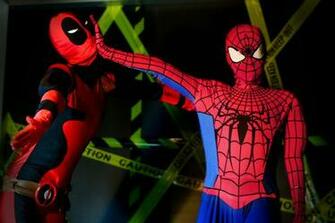 Spiderman And Deadpool By Genjou188