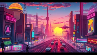 Retro Futurism Wallpaper