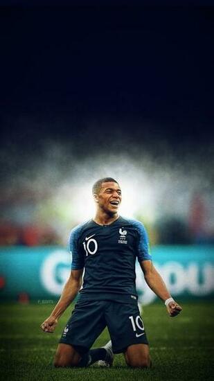 Kylian Mbappe Wallpaper Fra Worldcup Kmbappe Football