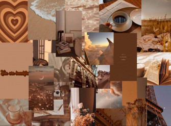 Brown Aesthetic Background Wallpaper