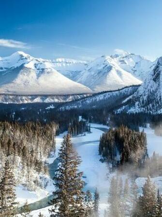 Banff Park Beautiful Winter iPad Mini Wallpaper