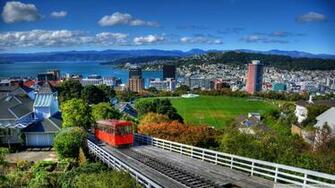 New Zealand Houses Wellington From Above 4k HD Desktop