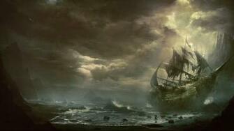 Lone Druid Beaches Clouds Coast Landscapes Wallpaper