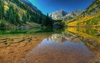 Wallpaper Maroon Bells Colorado X Widescreen Desktop