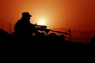 Sniper On The Rain Wallpaper Wallpaperlepi