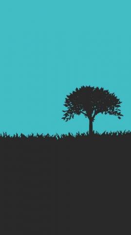 Minimal Tree Grass Wallpaper Fondos De Pantalla Naturaleza