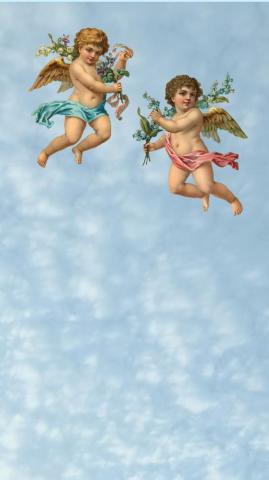 Cherub Wallpaper Angel Art iPhone