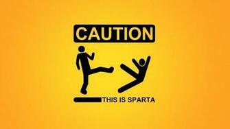 Caution This Is Sparta Wallpaper