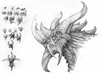 Dragon Head Drawings Wallpaper Background HD With Resolutions