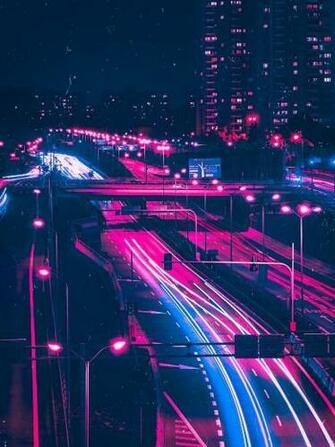 C I T Y N G H S Neon Wallpaper City Aesthetic
