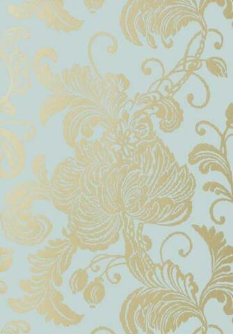 Verey Metallic Gold On Aqua At6010 Collection Seraphina From