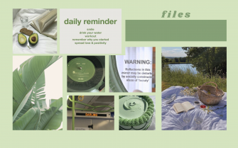 Green Pastel Aesthetic Laptop Wallpaper