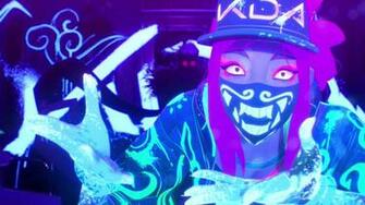 Skinspotlights On Akali Wallpaper Kda Worlds2018