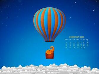 February Desktop Wallpaper Calendar