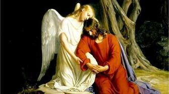 Jesus Praying In The Garden Of Olives Wallpaper HD