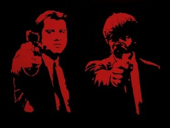 Wallpaper Photo Art Pulp Fiction Movie