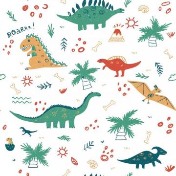 Amazing Wall Peel And Stick Wallpaper Cartoon Dinosaur Self