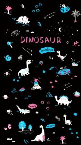 Kalanismattress On Wallpaper Dinosaur Galaxy