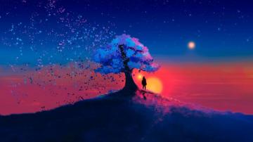 Wallpaper Nature Art Trees Artwork Digital In